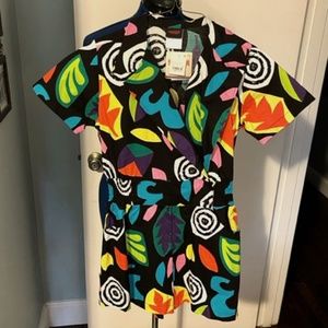 Women's Stranger Things Romper Halloween Costume 80s Cosplay Size Small